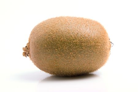 Kiwi fruit on white backgroundの写真素材