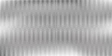 Ribbed Glass texture gray background. Transparent overlay effect for wavy clear plastic texture. Rectangular empty banner of abstract corrugated striped frosted plexiglass or acrylic fluted panelのイラスト素材