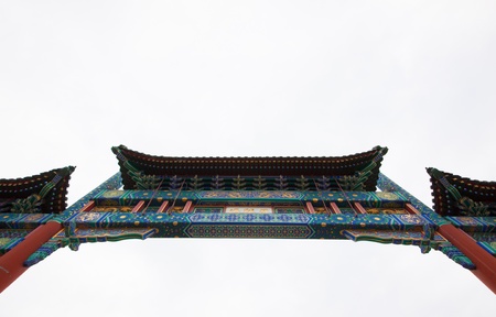 Bottom Beijing Zhengyangmen archway from northの写真素材