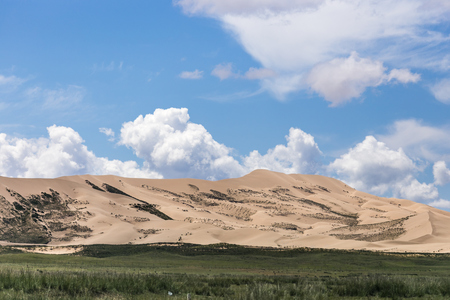 China Qinghai Lake Desert Landscapeの写真素材
