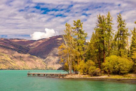 Xinjiang Kanas Lake sceneryの写真素材