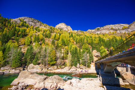 Landscape of Xinjiang Koktokay National Geoparkのeditorial素材