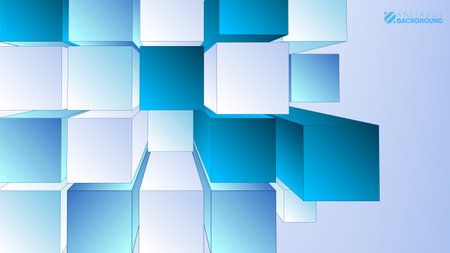 Vector abstract background 3d tiled design for your design, print, internetのイラスト素材