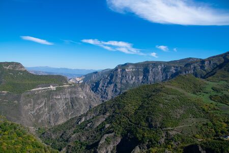 The beautiful scenery of the mountainous areaの写真素材