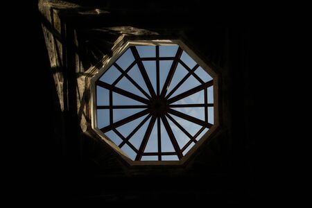 The window in the shape of an octagonの写真素材