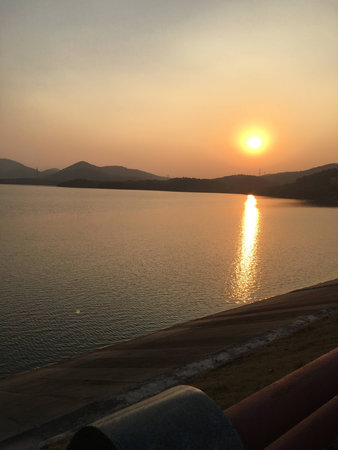 sunset sceneryの写真素材