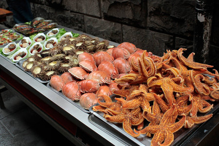 Seafood exhibition in Qingdaoの写真素材