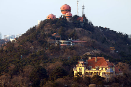 Qingdao signal Hill.の写真素材