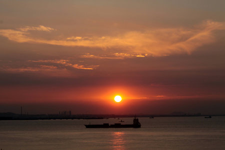 Sun sea.の写真素材