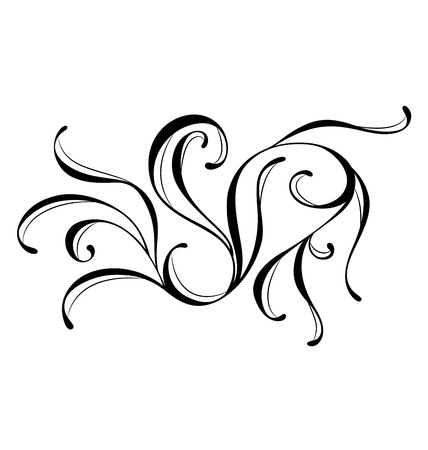 A decorative floral with contemporary colors, great for template decoration.のイラスト素材