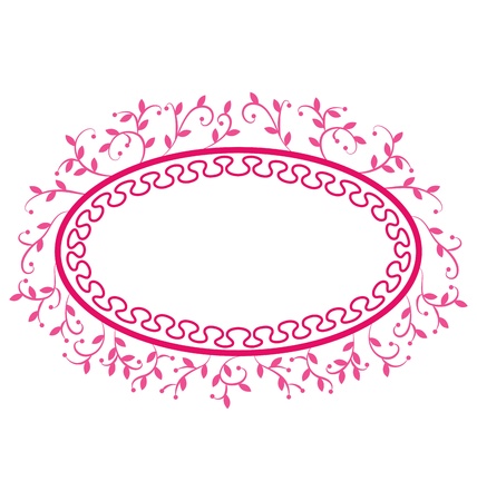 An decorative announcement template great for invitation or greeting.のイラスト素材