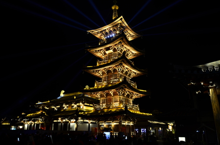 The spring scenery of Wuxi Nianhua Bay in China.の写真素材