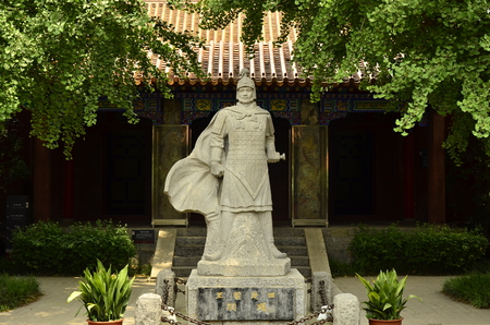 The stone statue of xiangyu at Xuzhou,China.のeditorial素材