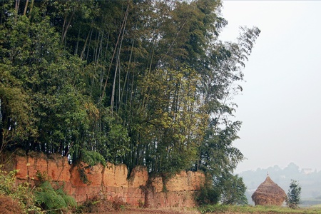 Sichuan countryside viewsの写真素材