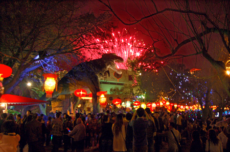 The spring Lantern Festivalのeditorial素材