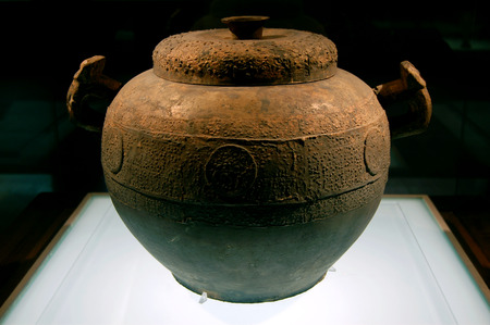 The ancient Chinese bronze wareのeditorial素材