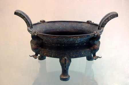 The ancient Chinese bronze wareのeditorial素材