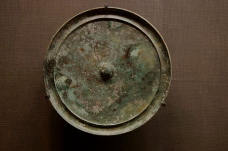 The ancient Chinese bronze mirrorのeditorial素材