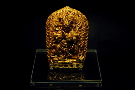 The ancient Chinese buddhist goldのeditorial素材