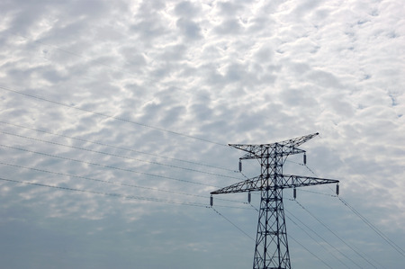 High-voltage linesの写真素材