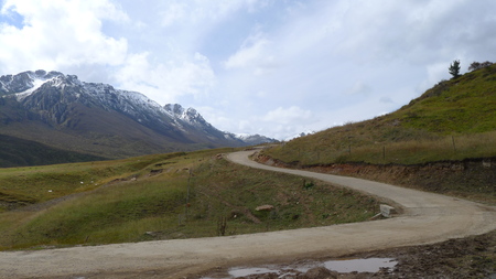 Langmusi mountain viewの写真素材
