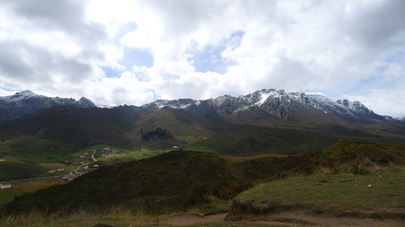 Langmusi mountain viewの写真素材