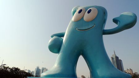 2010 - Shanghai World Expo mascot Haibaoのeditorial素材