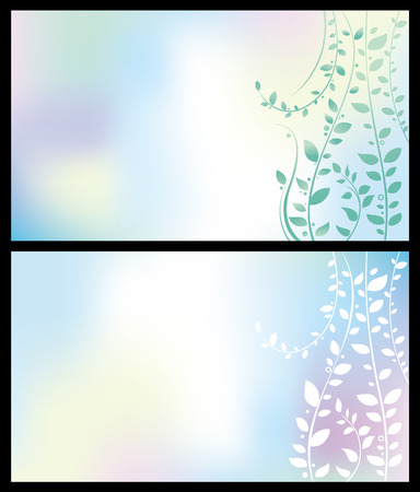Vector background with plant ornamentation.のイラスト素材