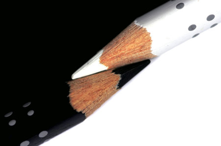 black and whote pencilsの写真素材