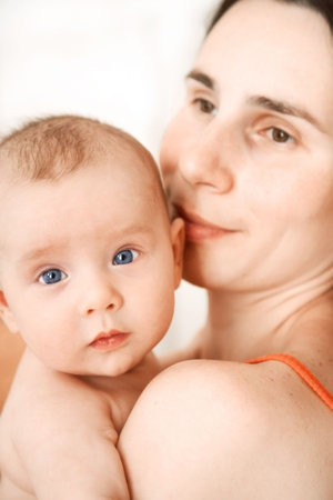 mother with a newborn baby