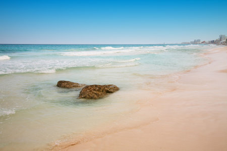beach at Cancun, Mexicoの写真素材