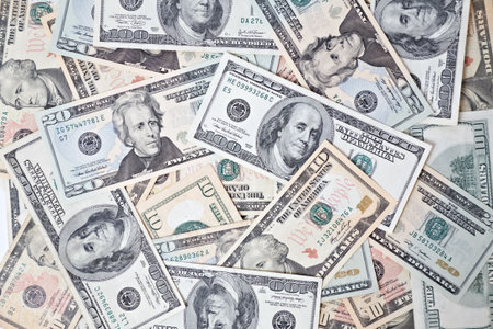dollar banknotes background