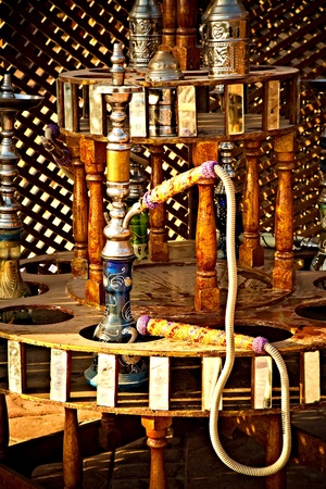 hookah in Egyptの写真素材