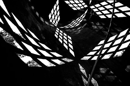black and white geometric background