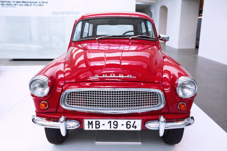 Skoda Octavia Combi, type 993 C in the Skoda Museum, Mlada Boleslav, Czech Republicのeditorial素材