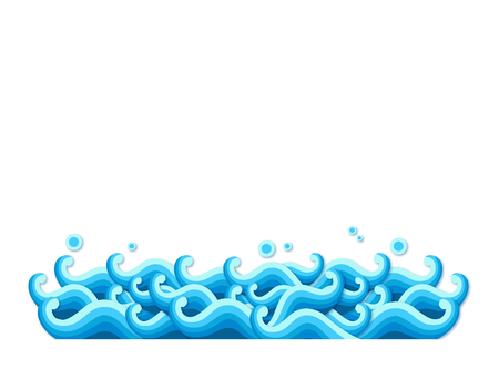 Traditional wave decoration patternのイラスト素材