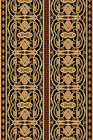 Abstract ethnic pattern seamless backgroundの写真素材