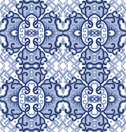 Seamless continuous vintage ornament patternの写真素材