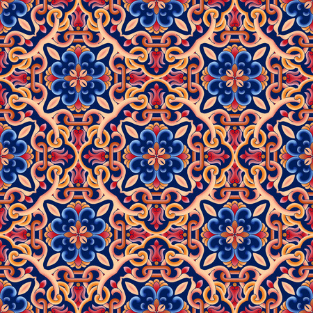 Abstract geometric ethnic pattern backgroundの写真素材