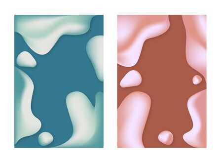 Abstract flowing texture cover pattern in white backgroundのイラスト素材