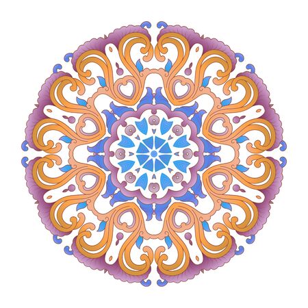 Round color art patternの写真素材