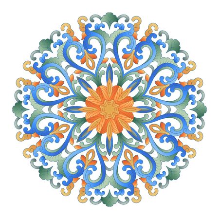 Color round art patternの写真素材