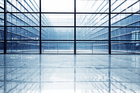 image of windows in morden office building のeditorial素材