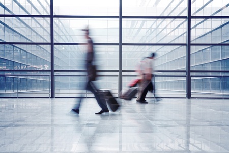 passenger in the interior of the airportのeditorial素材