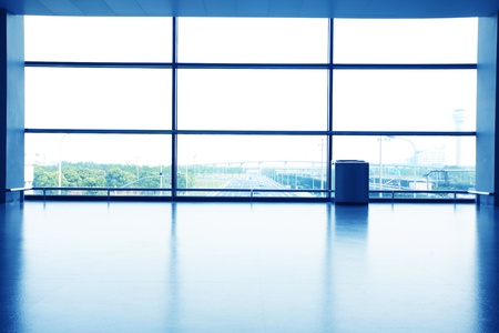 office interior with glass wallのeditorial素材