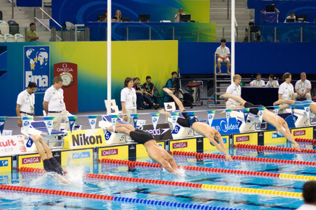 swimming gameのeditorial素材