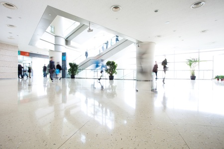 motion people in modern buildingのeditorial素材