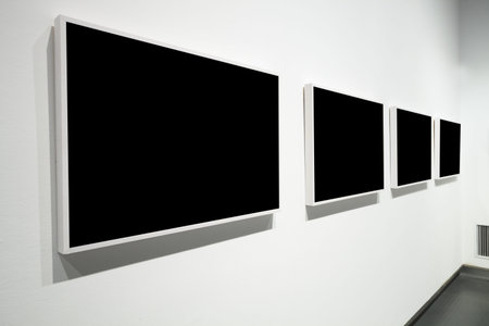 empty frame in art museum