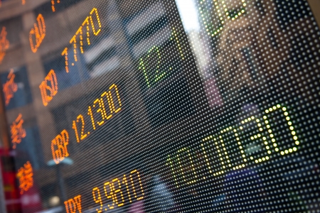 Display of Stock market quotes Display of Stock market quotes