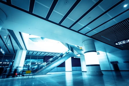 escalator in the railway stationのeditorial素材